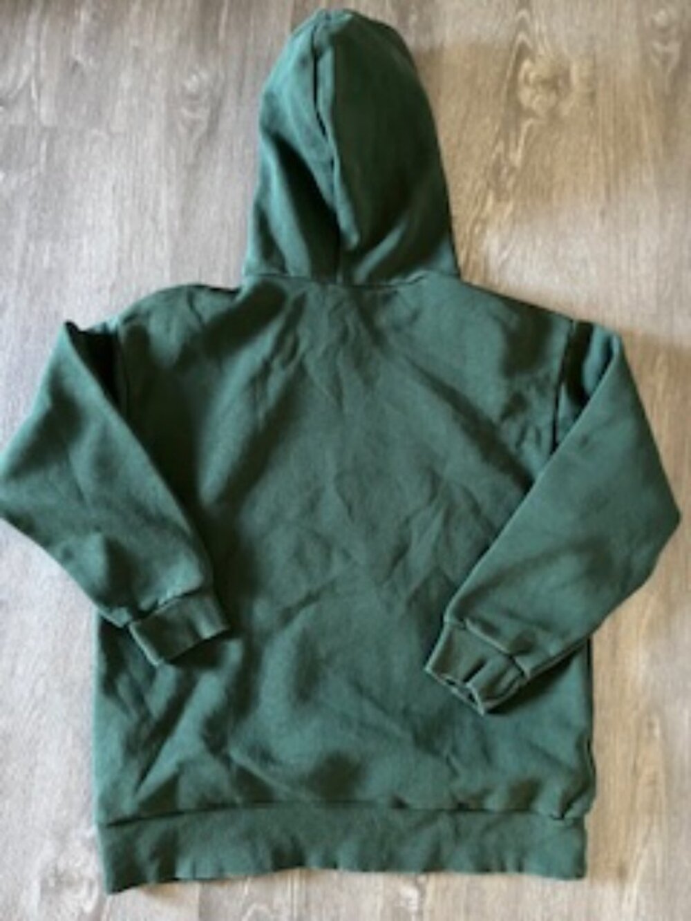 🧡3/15 Zara Line Art Face Dark Green Hoodie Women's S - Picture 7 of 8